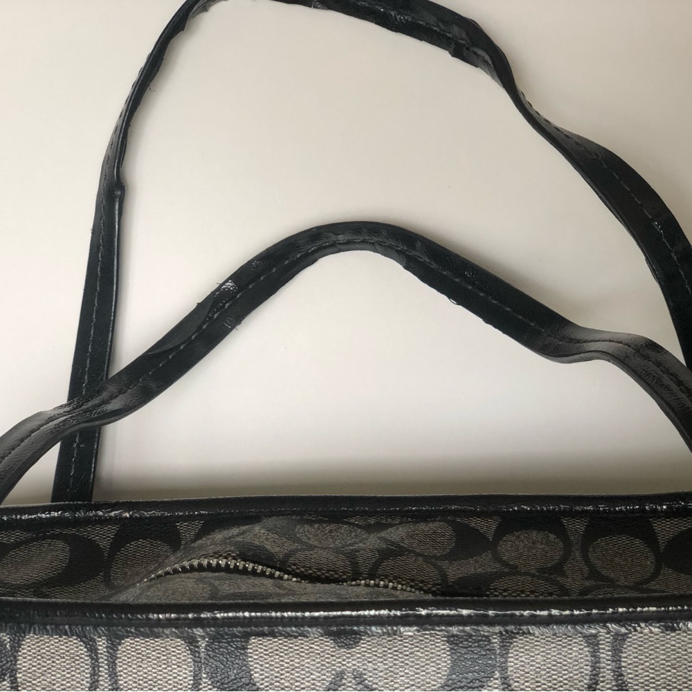 Coach Black Peyton Signature Tote - Picture 10 of 11